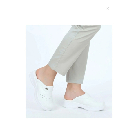 TKS 04 Terlikmagia Comfort MG 3001 Delikli Sabo Terlik Beyaz