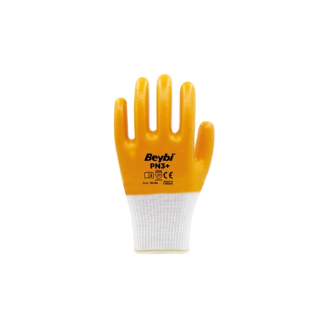 TKS 144 Beybi PN3 Polyester Örme Nitril İş Eldiveni