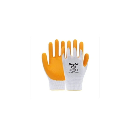 TKS 145 Beybi PN2 Polyester Örme Nitril İş Eldiveni