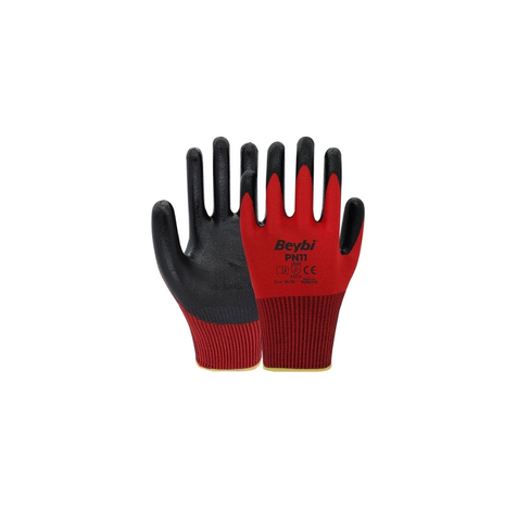 TKS 149 Beybi PN11 Polyester Örme Nitril İş Eldiveni