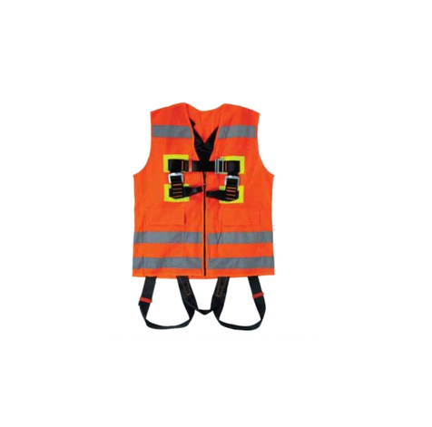 TKS 220 Karam KP 37 Y Reflektif Yelekli Paraşüt Tipi Düşüş Durdurma Kemeri