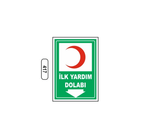 TKS 284 İlk Yardım Dolabı Levhası