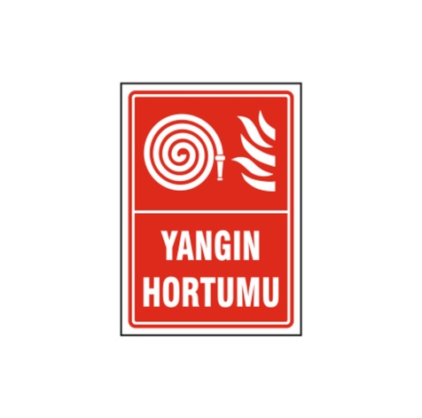 TKS 318 Yangın Hortumu Uyarı İkaz Levhası