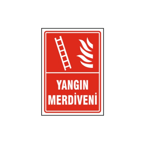 TKS 324 Yangın Merdiveni Uyarı İkaz Levhası