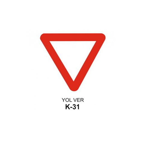 TKS 419 Yol Ver Levhası (K-31)