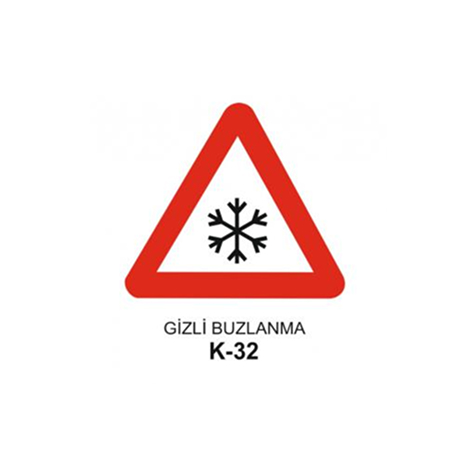 TKS 420 Gizli Buzlanma Uyarı Levhası (K-32)