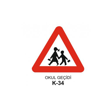 TKS 421 Okul Geçidi Uyarı Levhası (K-34)
