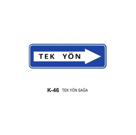 TKS 431 Tek Yön Sağa Levhası (K-46)