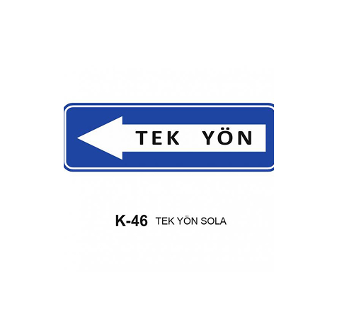 TKS 432 Tek Yön Sola Levhası (K-46)