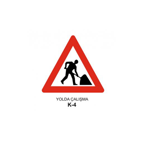 TKS 437 Yolda Çalışma Uyarı Levhası (K-4)