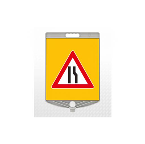 TKS 458 Sağdan Daralan Yol Uyarı Levhası (Panel Başlık)