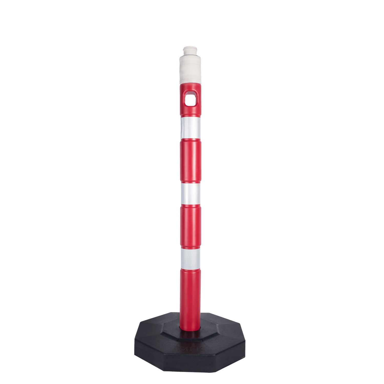 TKS 532 60 mm Çakıl Tabanlı Kırmızı-Beyaz Uyarı Dikmesi